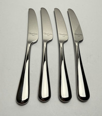 New Robert Welch Butter knives approx. 6″ Stainless 4 Pcs. Mirror Like Finish