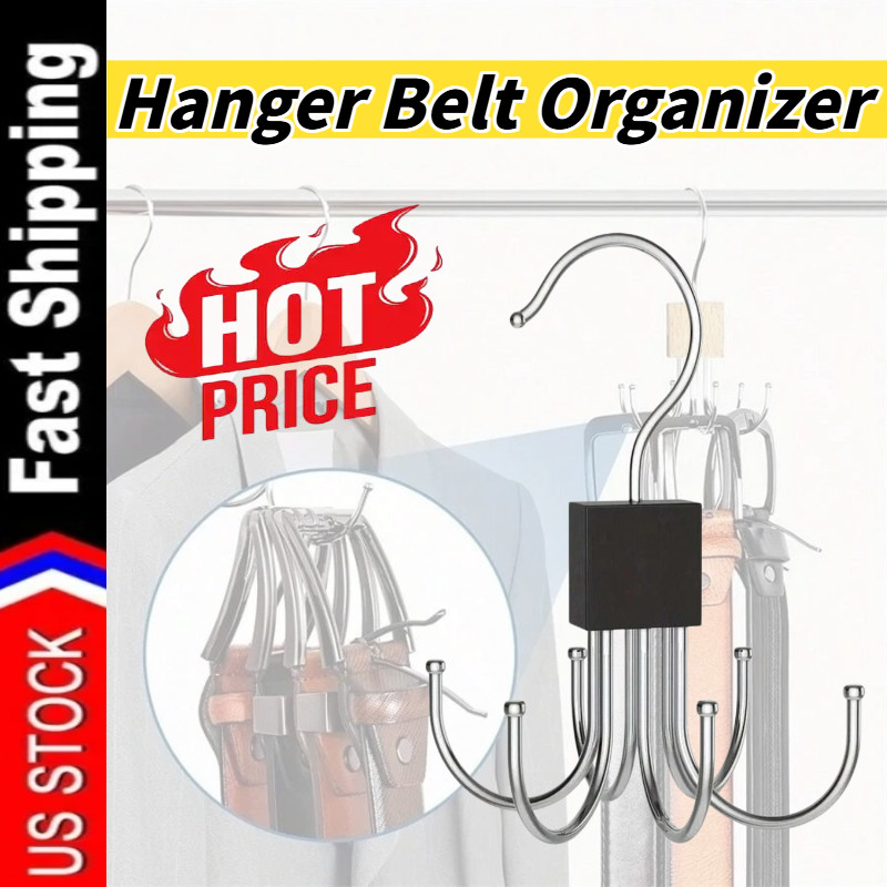 1PCS Hanger Belt Organizer Rack Space Saving Closet Organizer Hooks for Home USA gallery