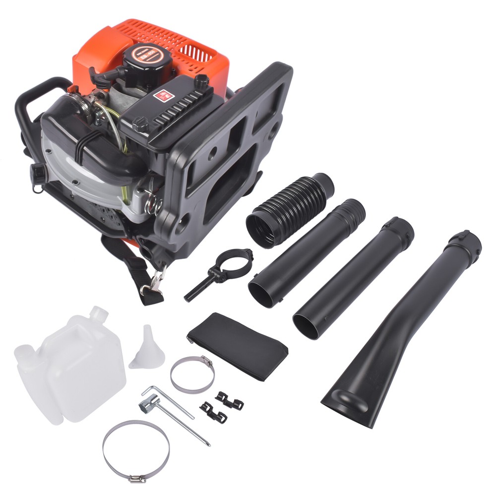 Backpack Leaf Blower Gas Powered Snow Blower 665CFM 63CC 2-Stroke 3HP Commercial