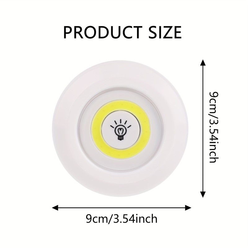 6 - Pack Wireless LED Puck Lights with Remote - Battery Powered gallery