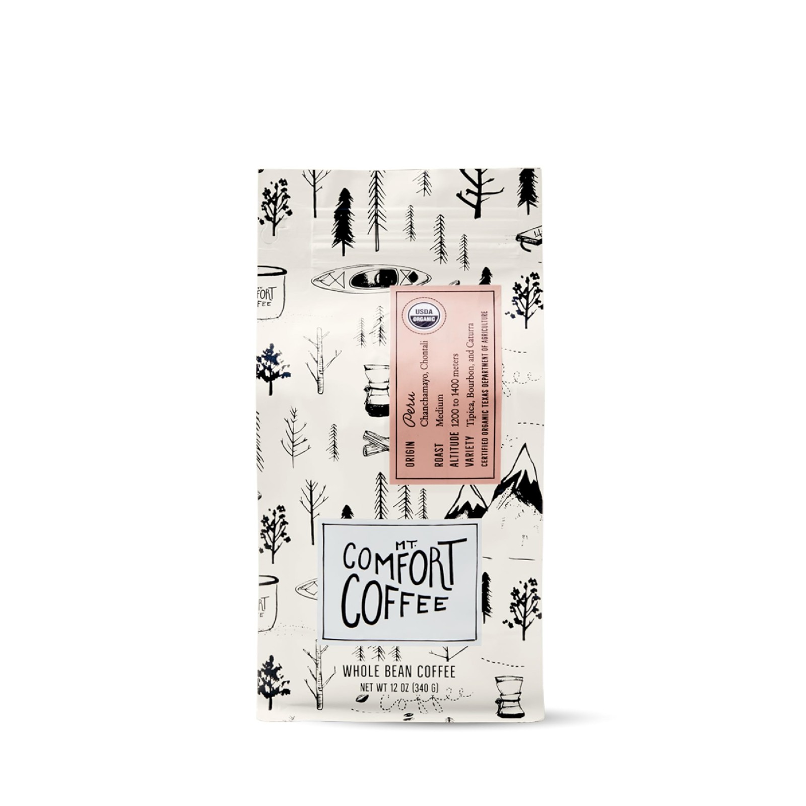 Mt. Comfort Coffee Organic Peru Medium Roast Coffee Beans 12oz gallery
