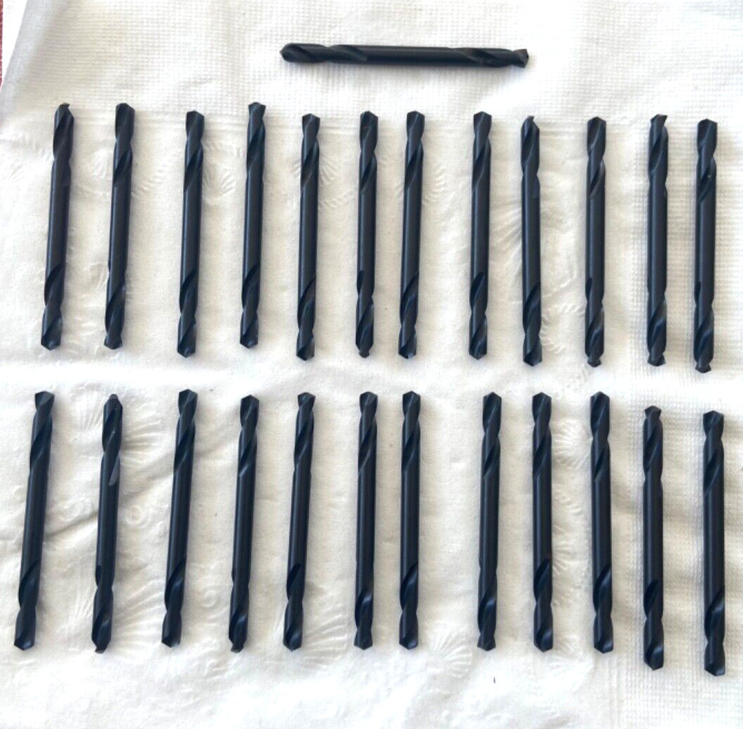 LastCut 25 PCS 5/32 M2 HSS Double End Drill Bits 135 Deg Split Point Made in USA gallery
