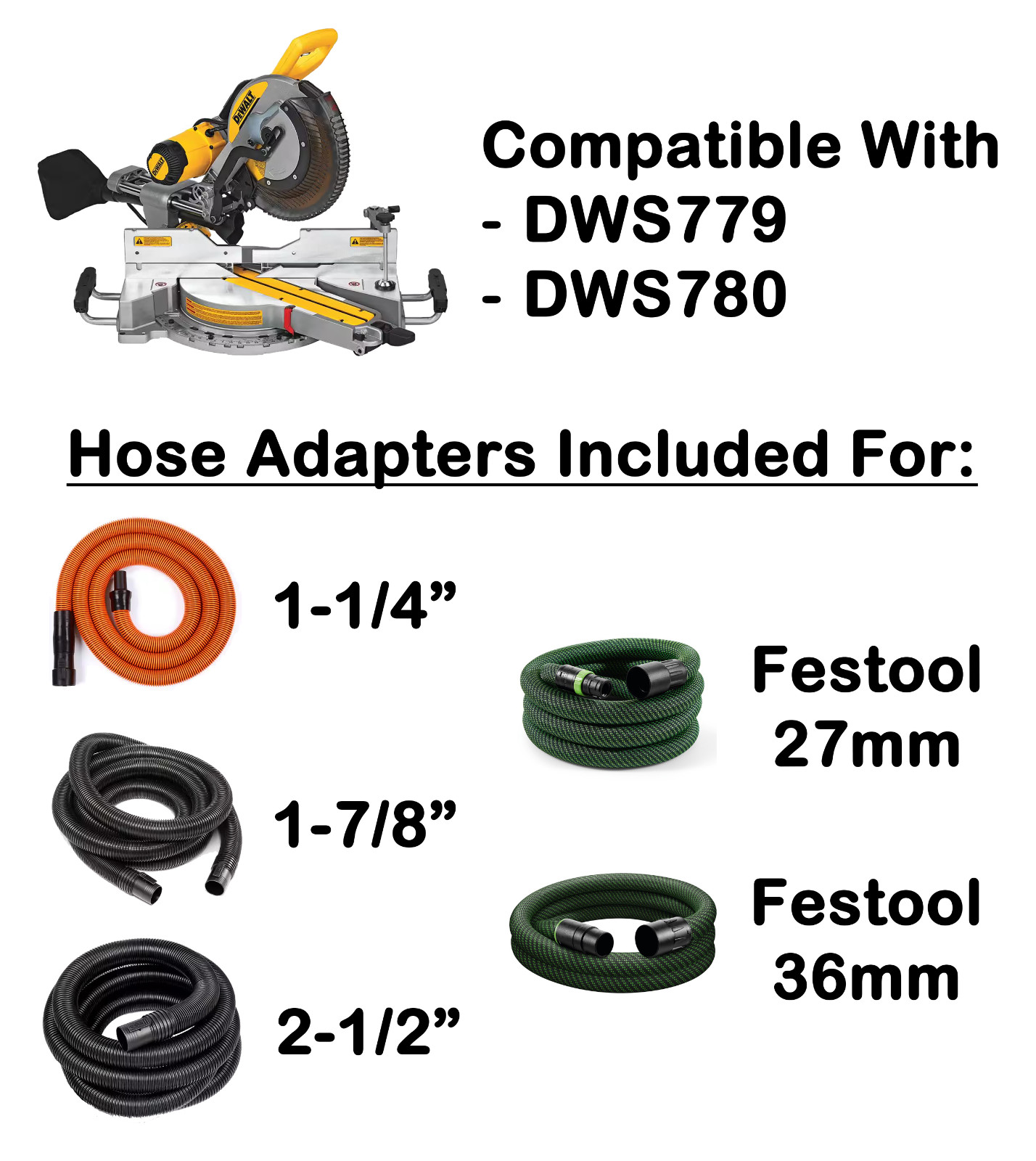 Improved Dust Collection Port for DeWalt DW718, DWS779, DWS780, etc. Miter Saws gallery
