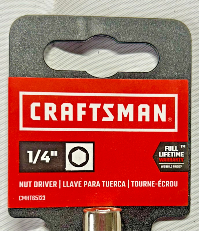 Craftsman SAE 1/4" Nut Drivers CMHT65123 Lot Of 2 Full Lifetime Warranty New gallery