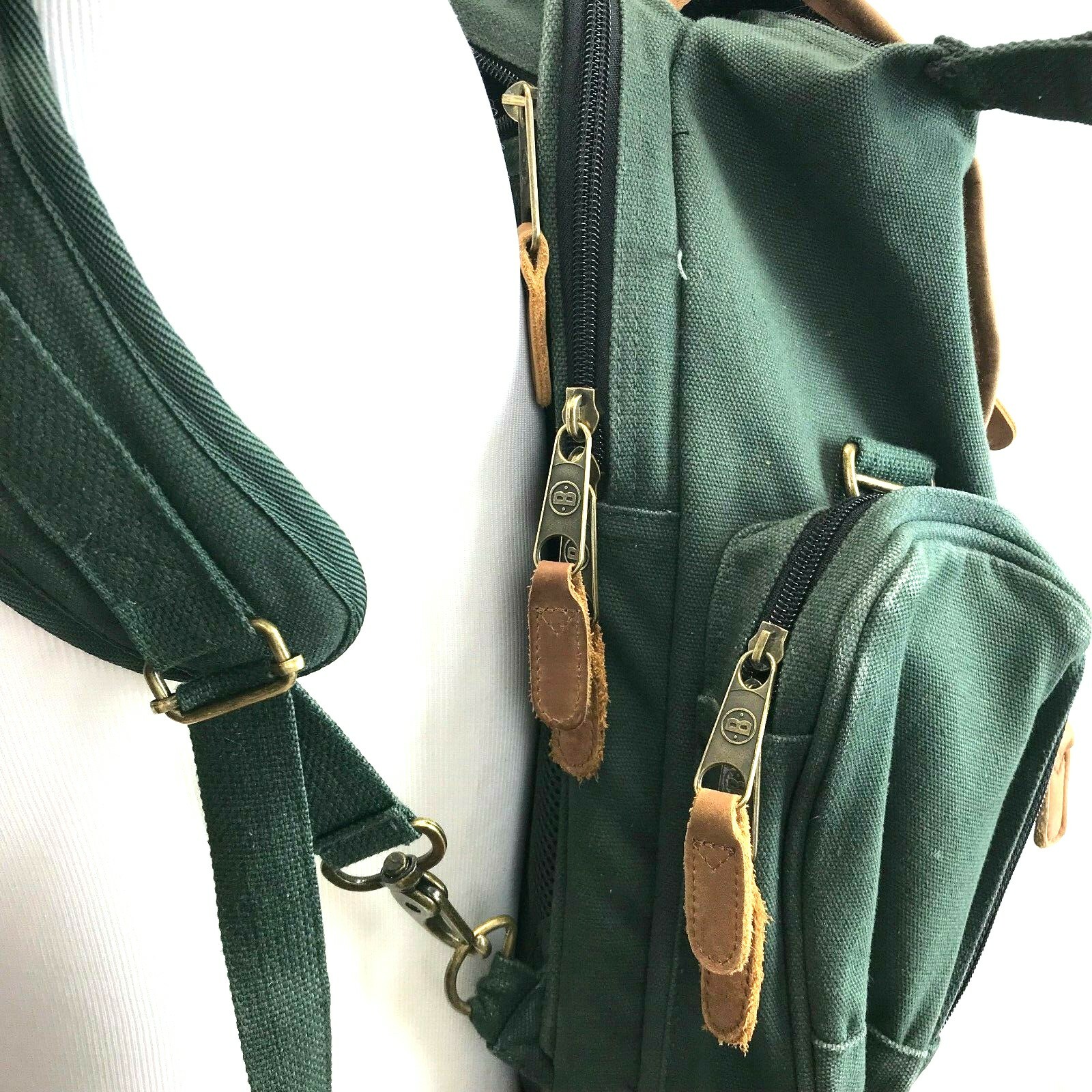 Bushnell Field Binocular Scope Gear Back Pack Shoulder Strap Canvas Leather  4