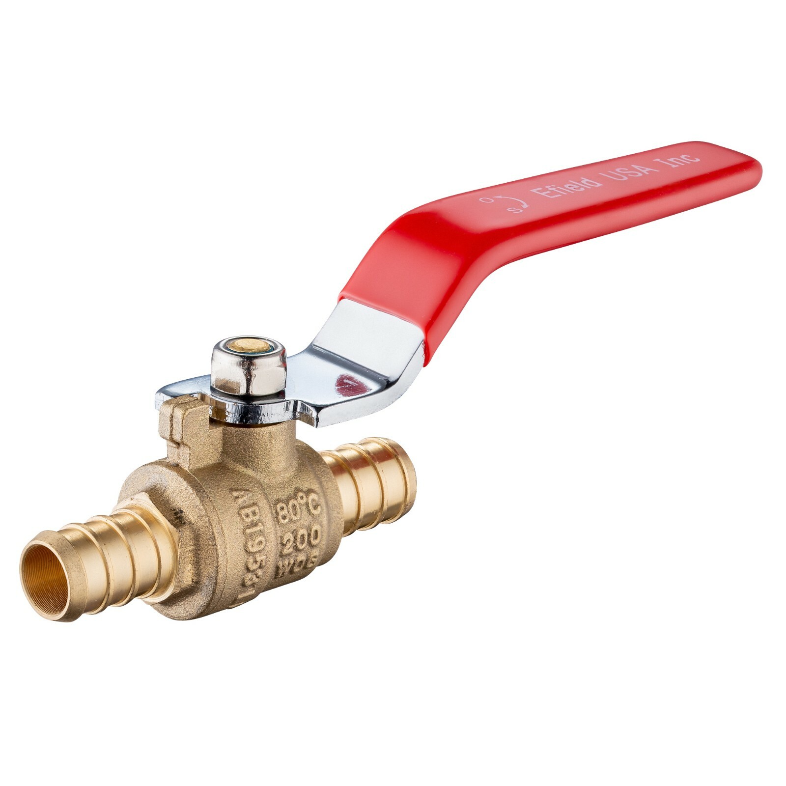 EFIELD 10 PCS 1/2" PEX FULL PORT SHUT OFF BALL VALVE HOT &COLD, NO LEAD BRASS gallery