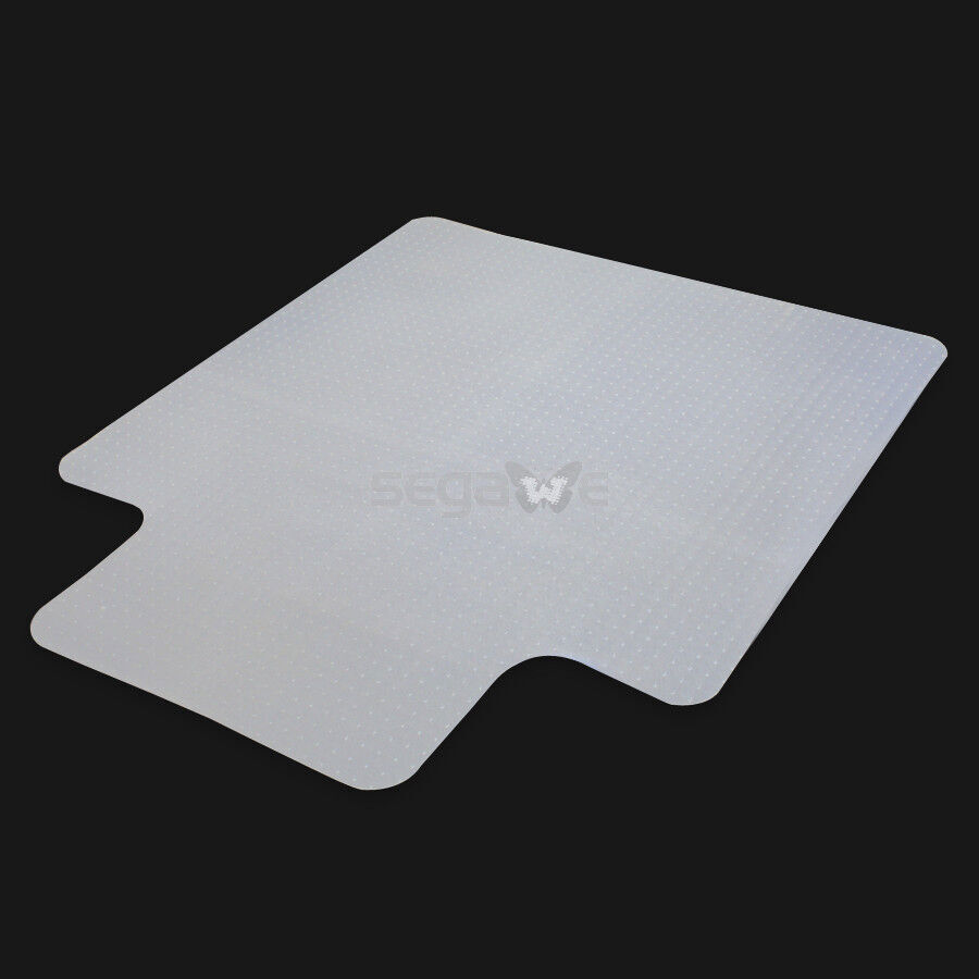 2 PCS PVC Hard Floor Mat Studded Back 3mm w/ Lip For Pile Carpet Chair 48"x36" gallery