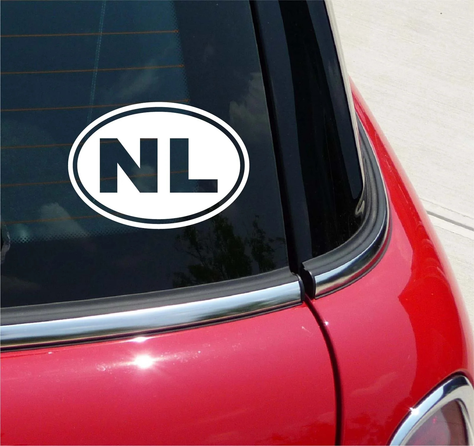 Euro NL The Netherlands Country Code Decal Sticker Car Wall Oval NOT Two Colors gallery