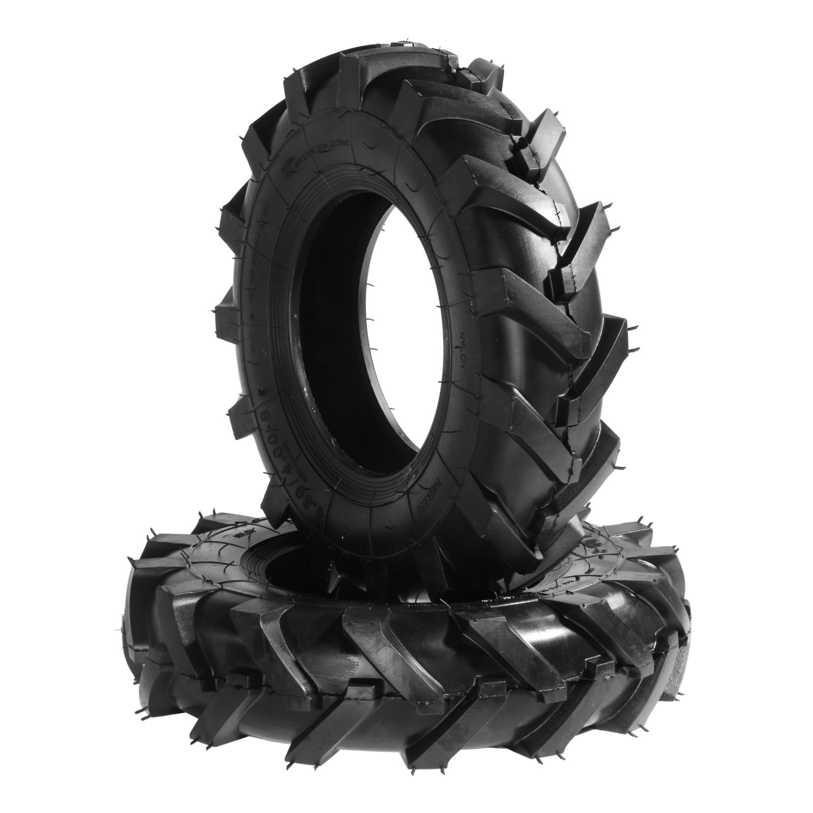Two 4.80/4.00-8 Lawn Mower Tractor Turf Tires 4 Ply Tubeless 4.80-8 4.00-8 gallery