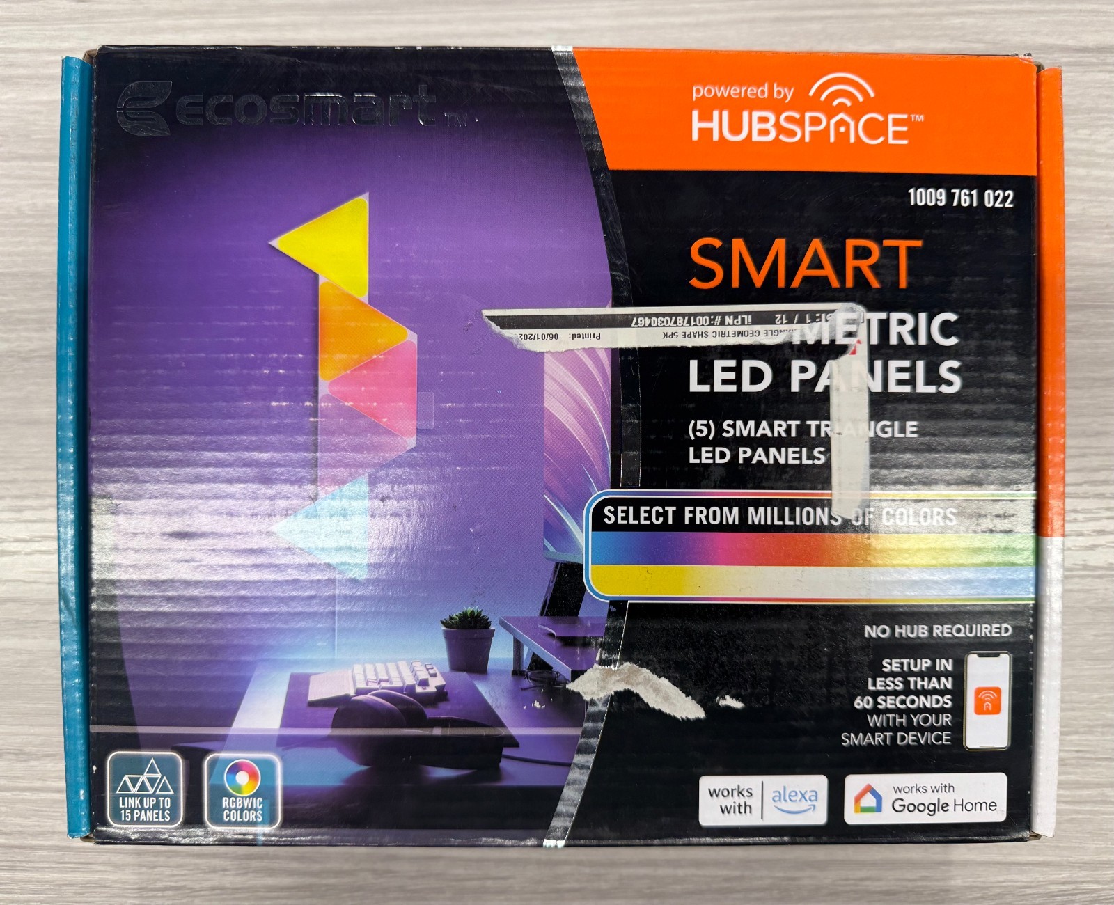 Brand New Ecosmart Smart Geometric LED Triangular Panels (5 Panels) On Sale Now gallery