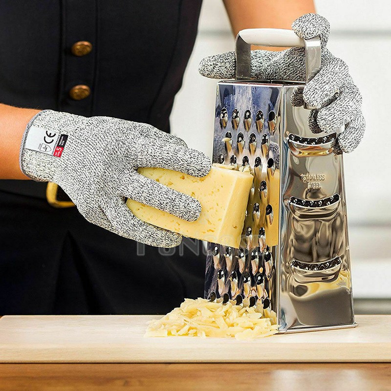 Protective Cut Resistant Gloves Level 5 Certified Safety Meat Cut Wood Carving gallery