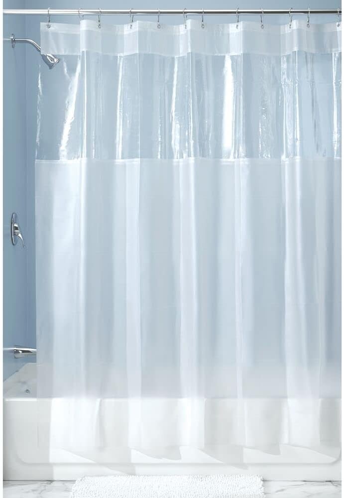 InterDesign 26680 Shower Curtain 72 in W X 72 in L X 1/4 in T Vinyl Clear gallery