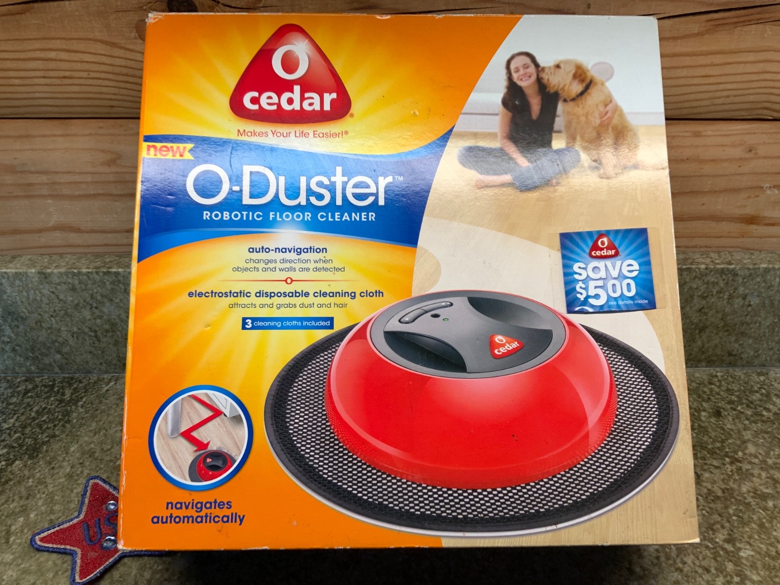 O-Cedar O-Duster Robotic Floor Cleaner New Open Box gallery