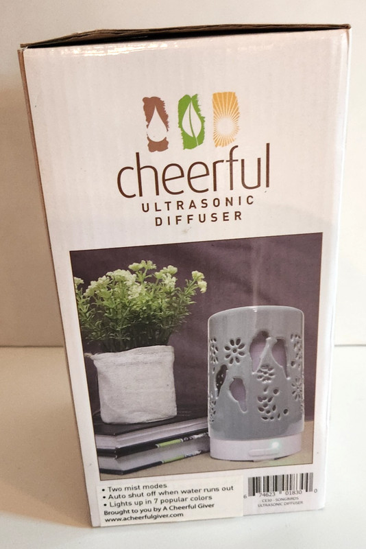 NEW Cheerful Ultrasonic Aroma Diffuser ~ Lights up in 7 Colors ~ 2 mist modes gallery