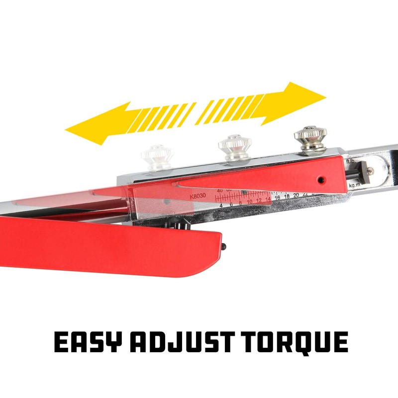 Precision Deflecting Beam Torque Wrench 20-220 ft lbs with Audible Feedback Case gallery
