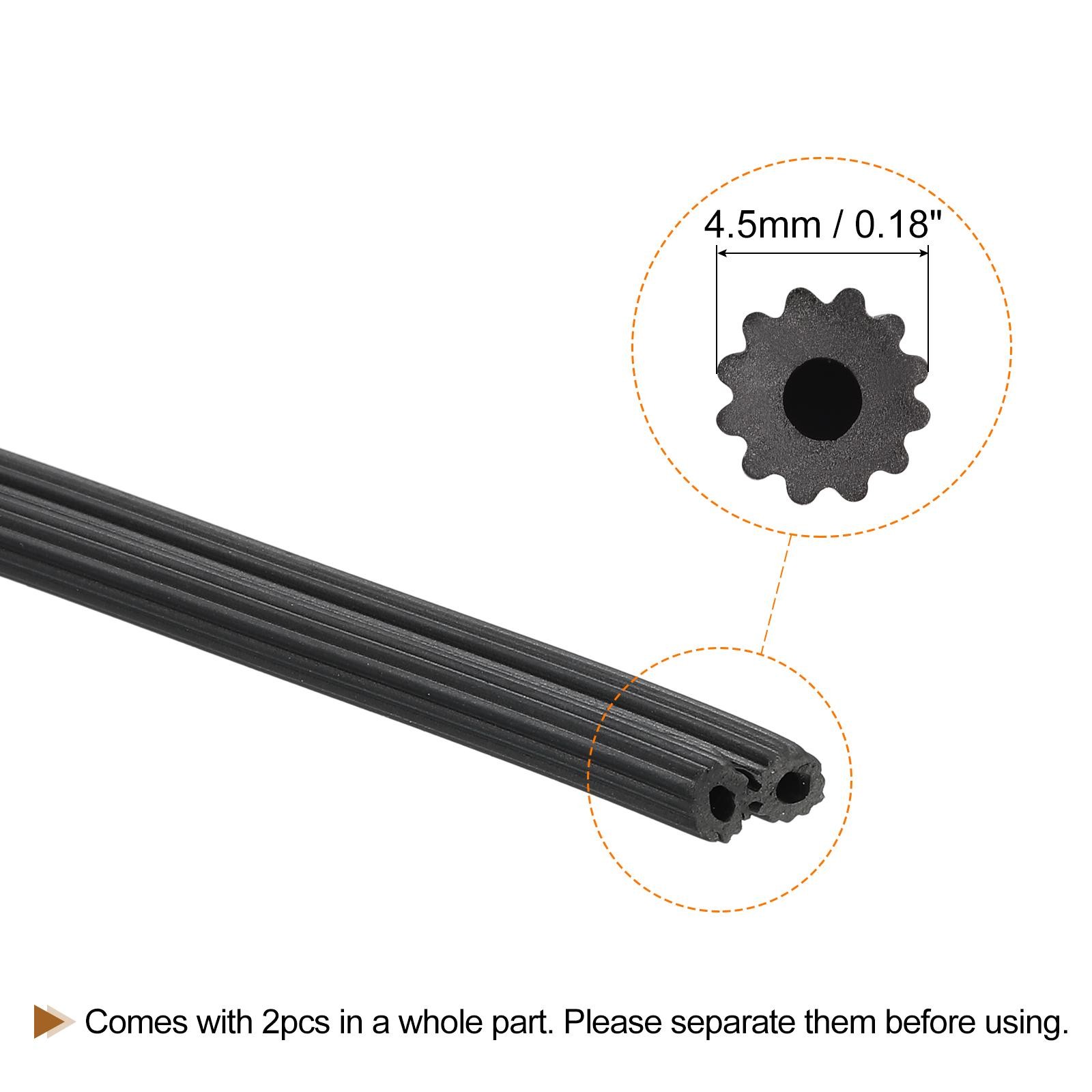 Screen Spline, 10M/32.81Ft Rubber Window Sealing Strip, 4.5mm OD Black gallery