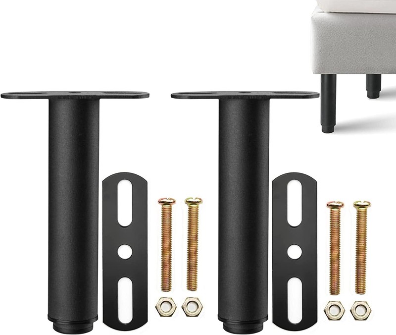 2 Pcs Stainless Steel Bed Support Legs, Adjustable 7" - 13" Bed Frame Support gallery