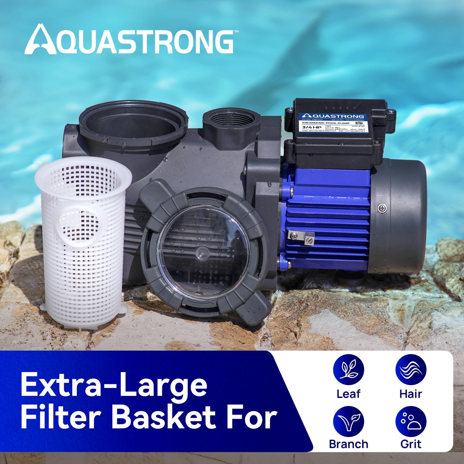 AQUASTRONG Above Ground Pool Pump High Flow Self Priming Swimming Pool Pumps gallery