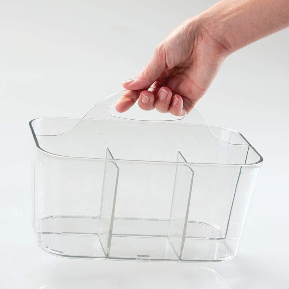 mDesign Plastic Portable Craft Storage Organizer Caddy Tote, Divided Basket Bin gallery