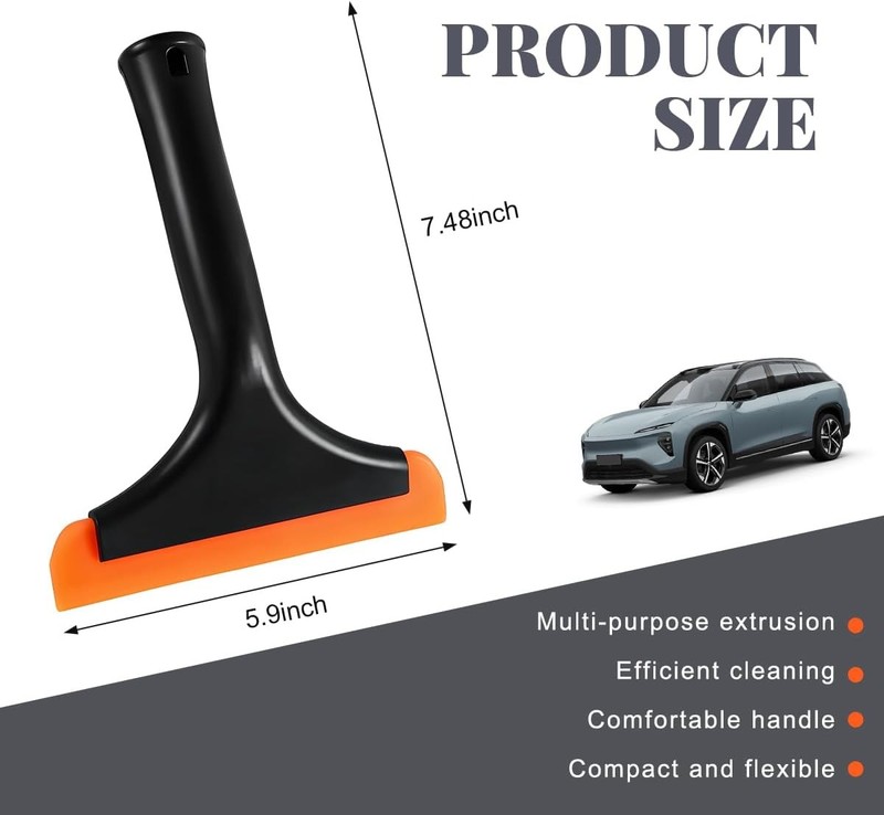 Small Rubber Window Squeegee Auto Windshield Water Blade Scraper for Car Home gallery