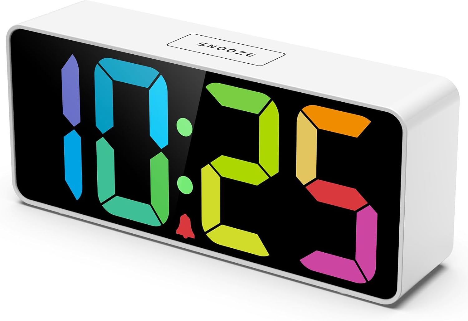 7.5 Inches Large Digital Alarm Clock for Seniors & Kids, 0-100% Dimmable Display gallery