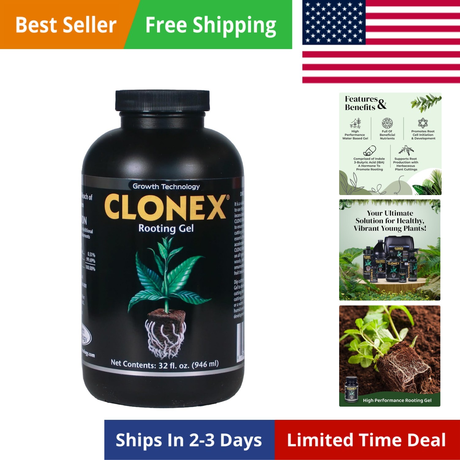 Rooting Gel - High-Performance Rooting Compound for Plant Cuttings, Contains ... gallery