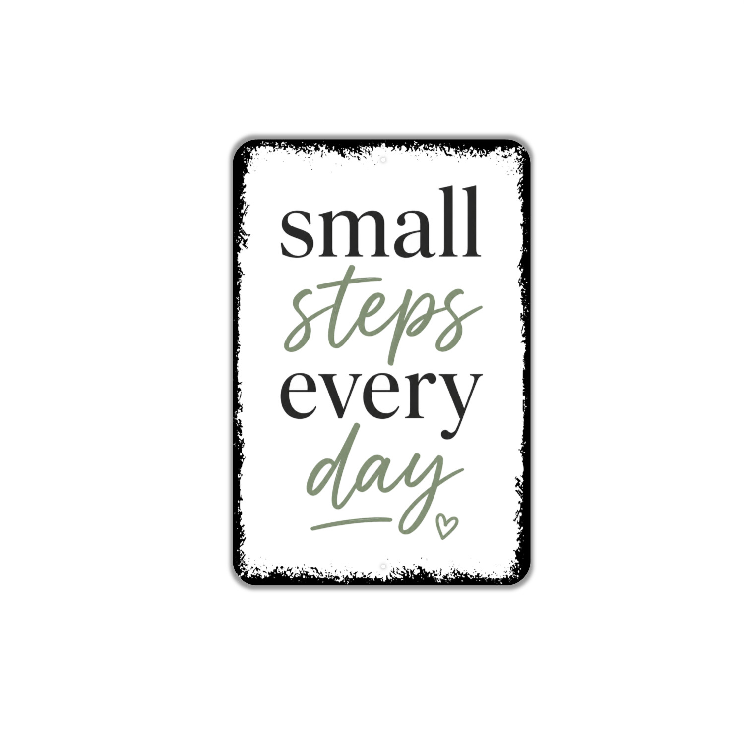 Small Steps Every Day Metal Sign Inspirational Wall Decor Motivational Quote Hom gallery