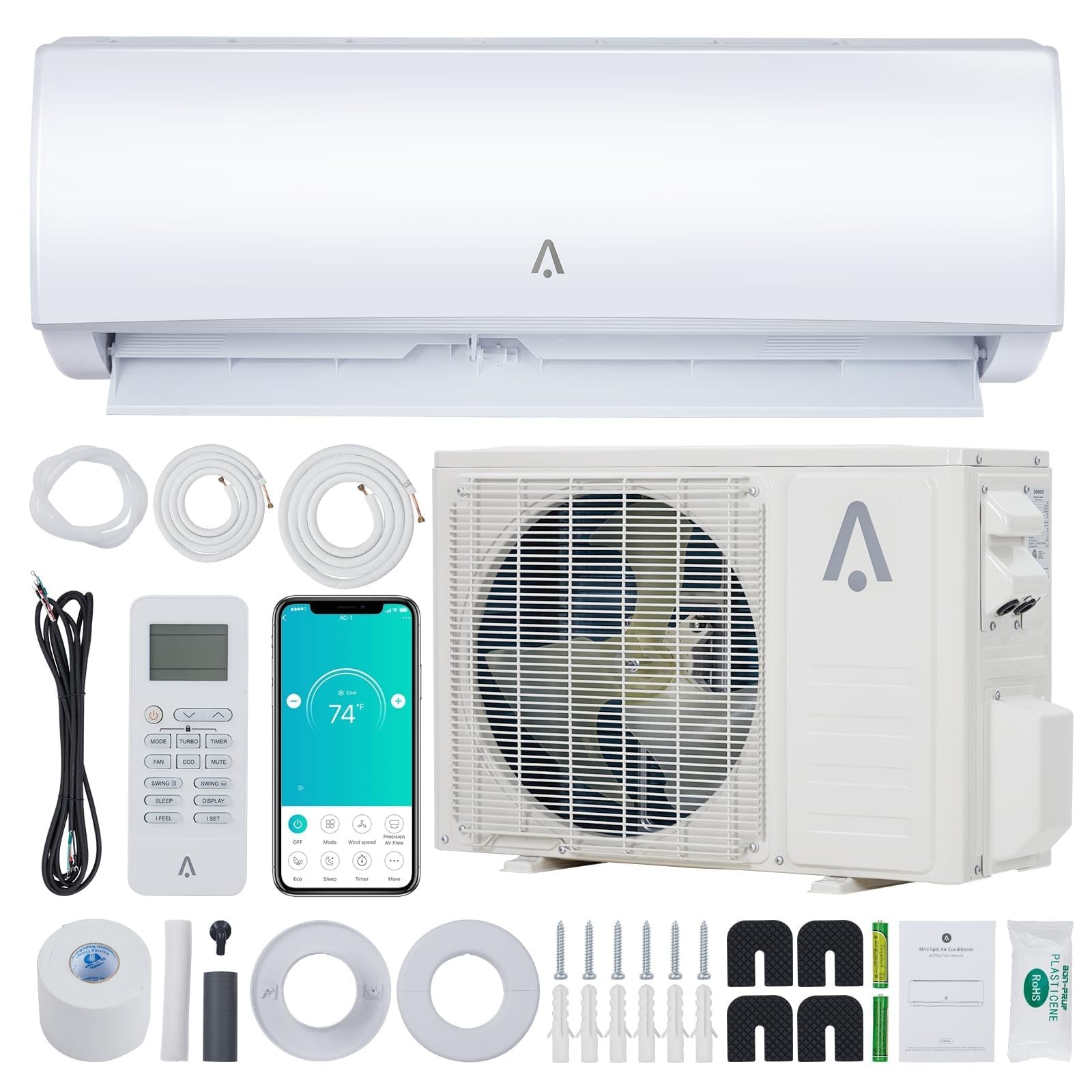 Garvee S071Q7WFAR32 9000 BTU Mini Split Air Conditioner& Heater,WiFi Enabled, gallery