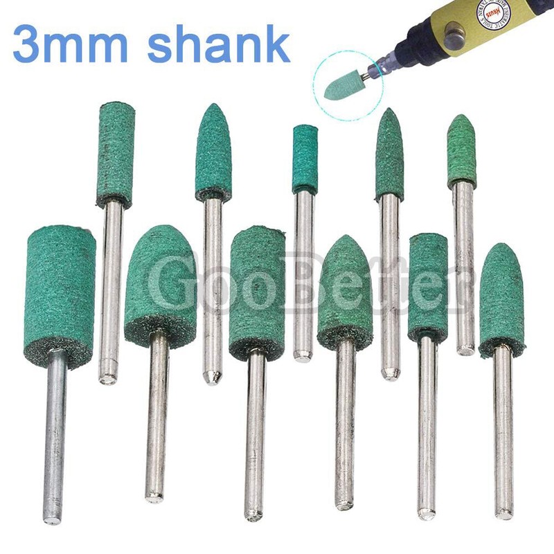100Pcs Rubber Polishing Points Bit Grinding Head Power Rotary Tool For Dremel gallery
