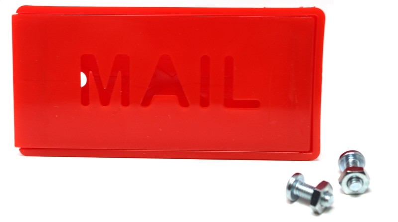 Red Front Mounted Mailbox Flag for Brick Stone Mailboxes Mail Alert Flag Plastic gallery