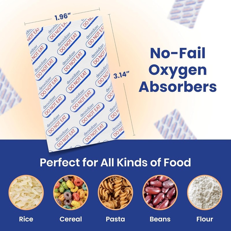 2000cc Oxygen Absorbers 20ct Individually Sealed for Long Term Food Storage gallery