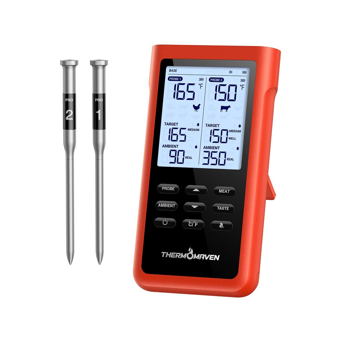 3000FT Smart Wireless Meat Thermometer, Sub-1G Long Range, 6 Sensors NIST Cer... gallery