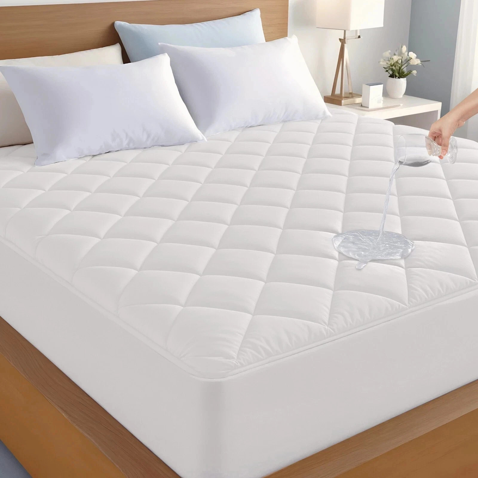 Mattress Protector 18" Deep Pocket Waterproof Breathable Fitted Bed Cover gallery