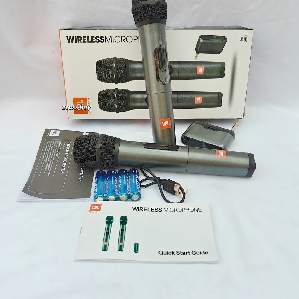 WIRELESSMICAM 2 Wireless Dynamic Microphones with Receiver New US stock