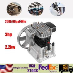 3HP Air Compressor Pump Head Single Stage Twin Cylinder Air Compressor Pump Head