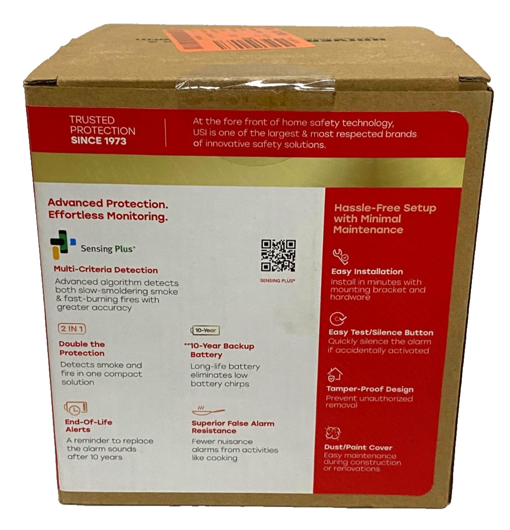 Universal Smoke & Fire Alarm 10-Year Battery Sensing Plus Detection 3-Pack White gallery