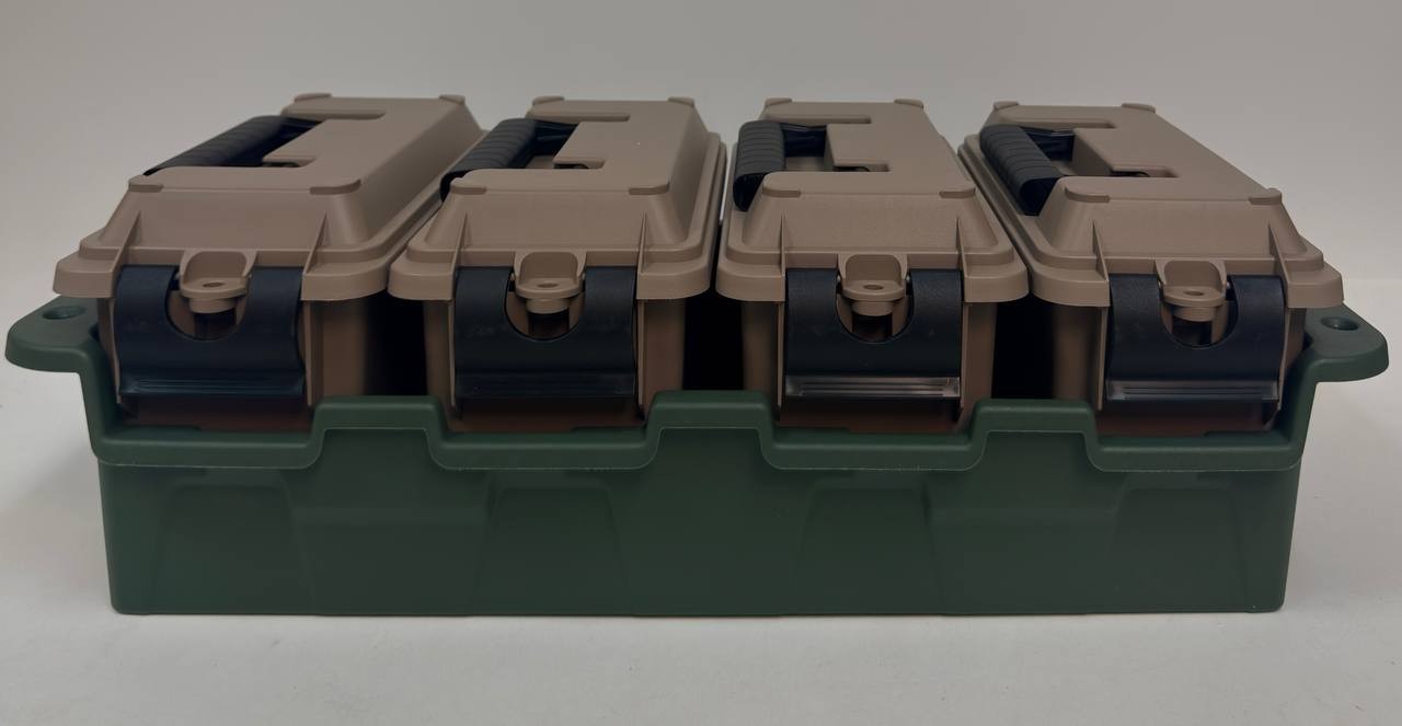Greenmade Store-All Storage Crate Water Resistant Stackable w/ Tray , 4-pack gallery