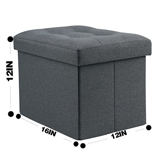 LINMAGCO Small Storage Ottoman Stool Foot Rest Stool Assorted Sizes , Colors gallery