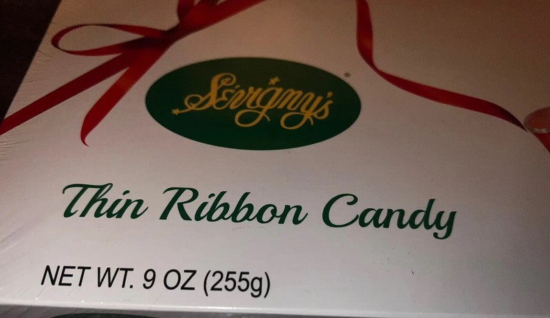 Sevigny's ~ Thin Ribbon Hard Candy Christmas 2-Boxes 9 oz. Each, Expires 06/2027 gallery
