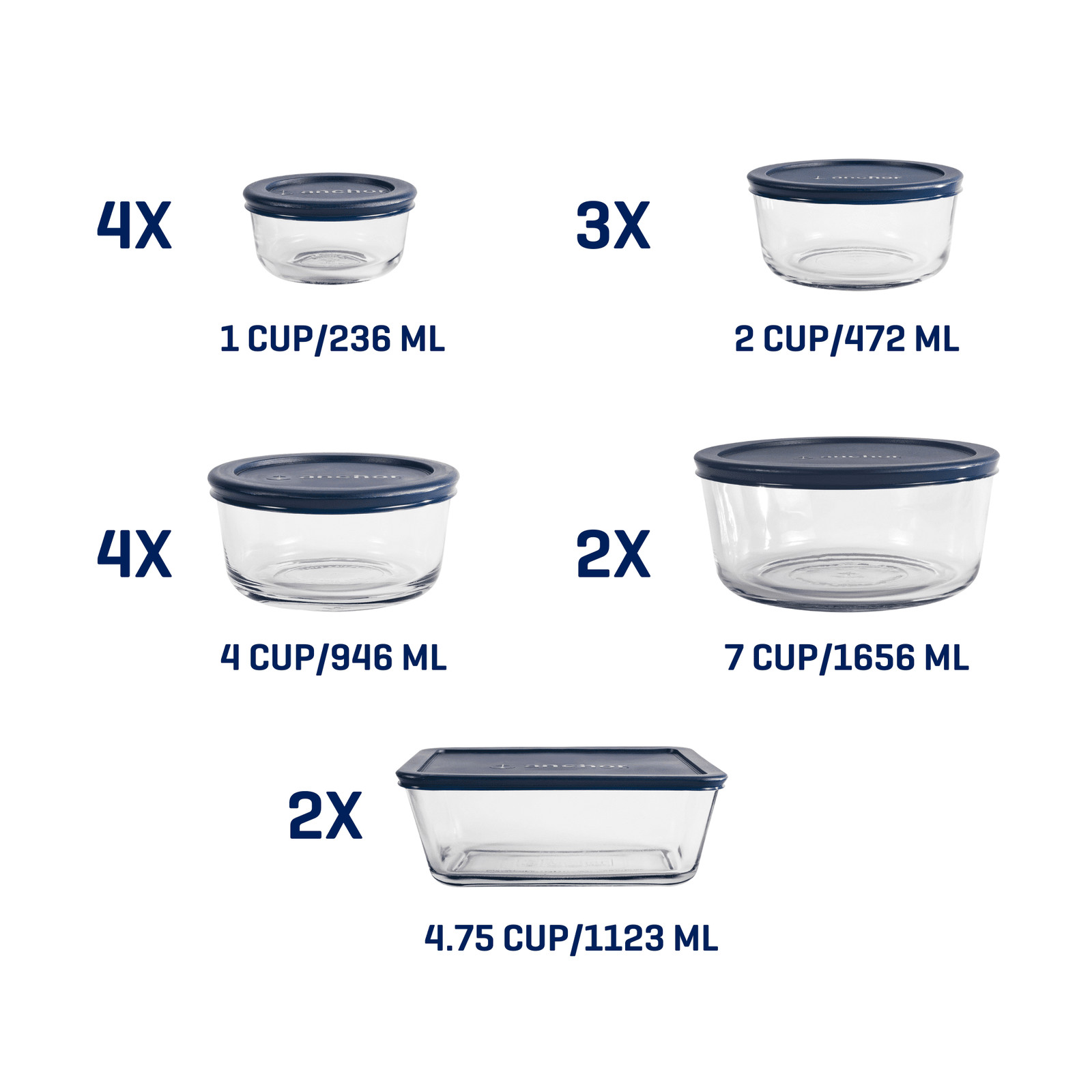 Glass Food Storage Containers with Lids, 30 Piece Set gallery