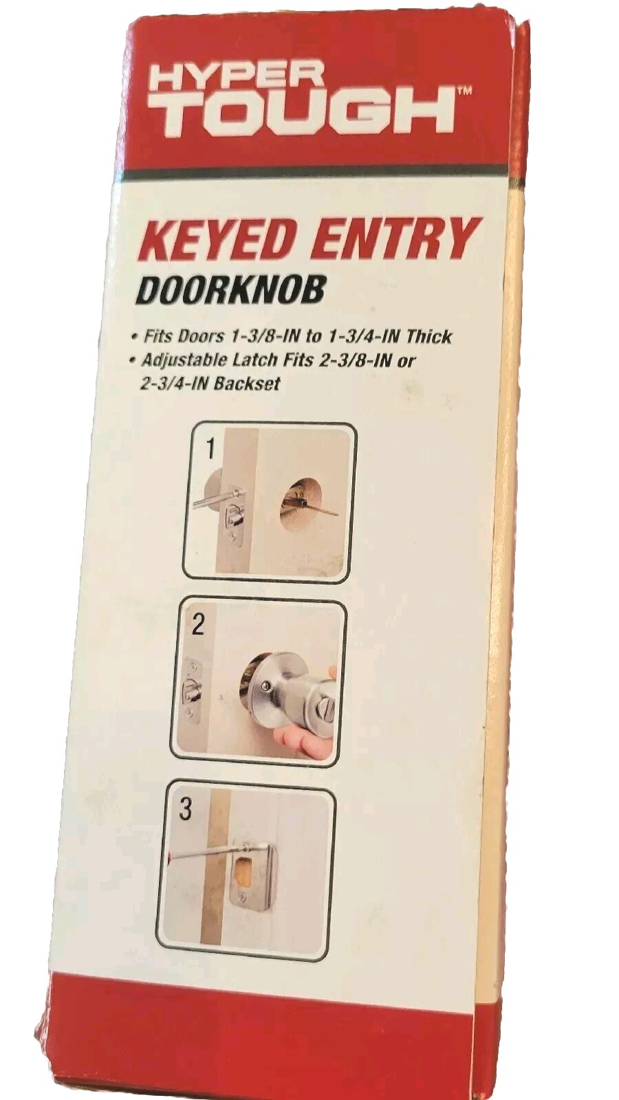 Hyper Tough Keyed Entry Doorknob Stainless Steel Finish ANSI Grade 3 gallery