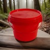 Michaels Mini Bucket With Handle & Lid 10.1 Fl Oz / 300 mL HTF gallery