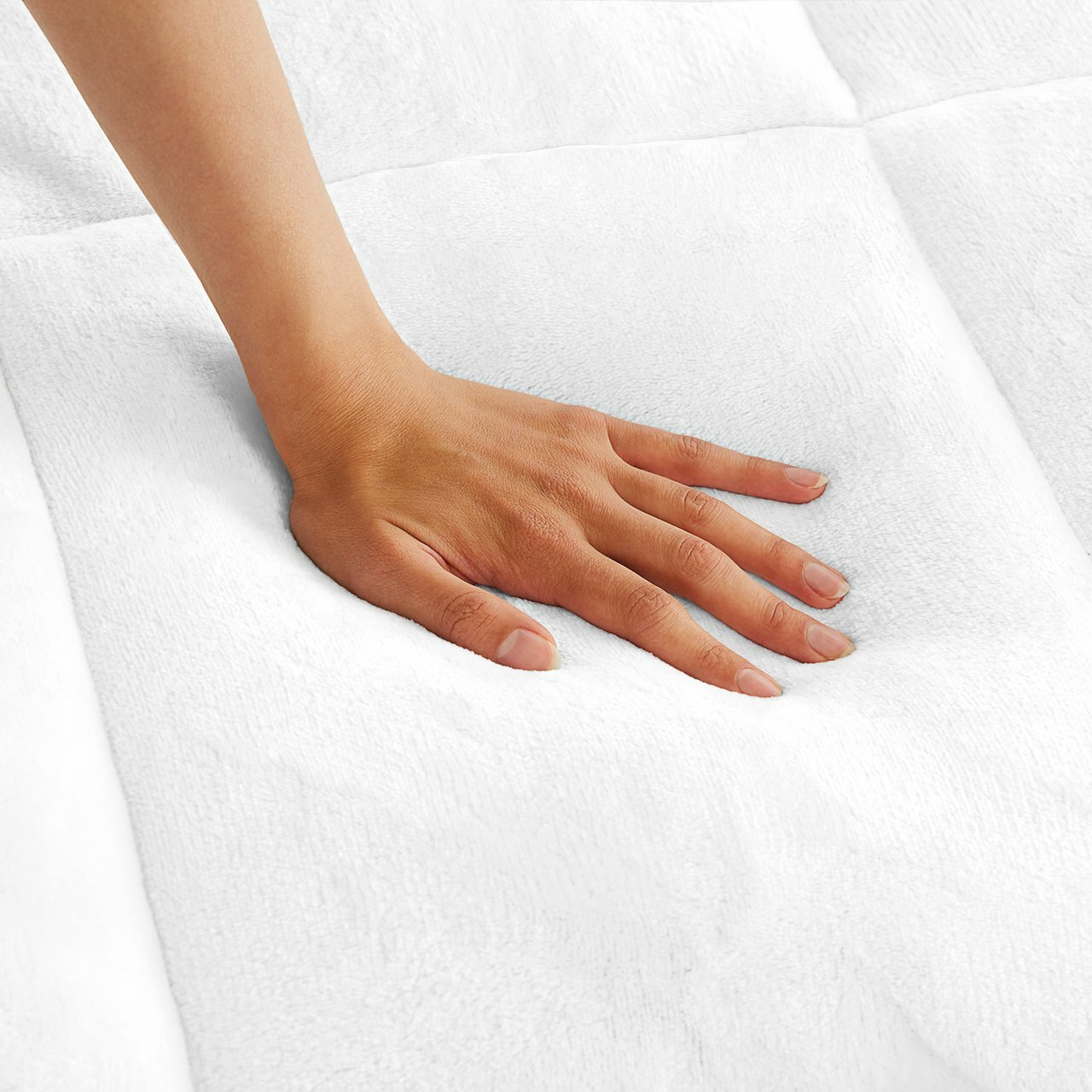 Reversible Mattress Pad Microfiber Hypoallergenic All Seasons Microplush Fleece gallery