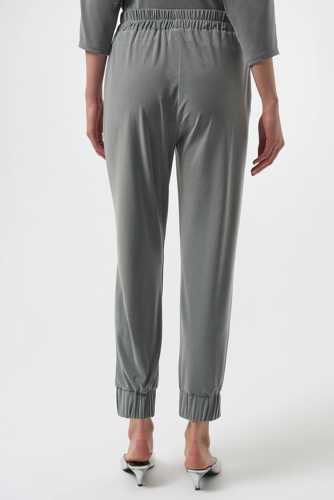 Joseph Ribkoff Grey Melange Pull On Jogger Pants 254079 gallery