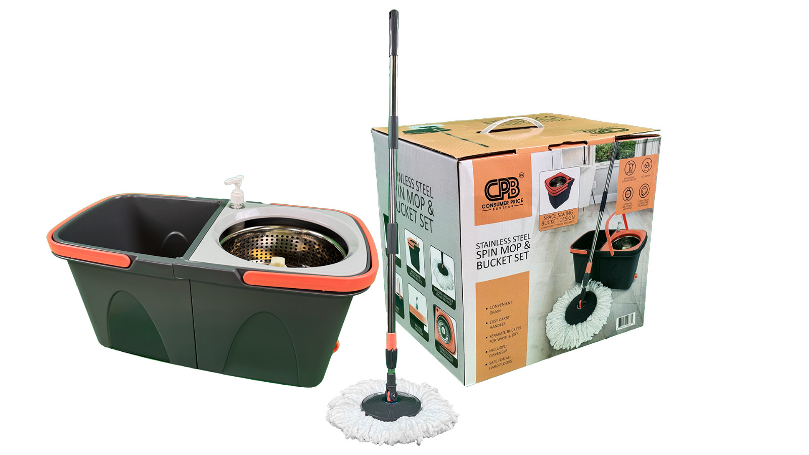 Easy Spin Microfiber Spin Mop and Bucket Set with Handle gallery
