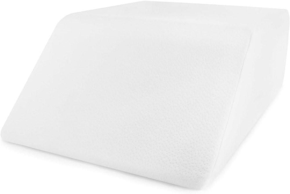 Leg Elevation Pillow for Sleeping - Supportive Bed Memory Foam Wedge Pillow