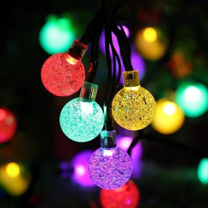 21FT 30 LED Outdoor Solar String Lights Crystal Ball Lights for Garden Decor gallery