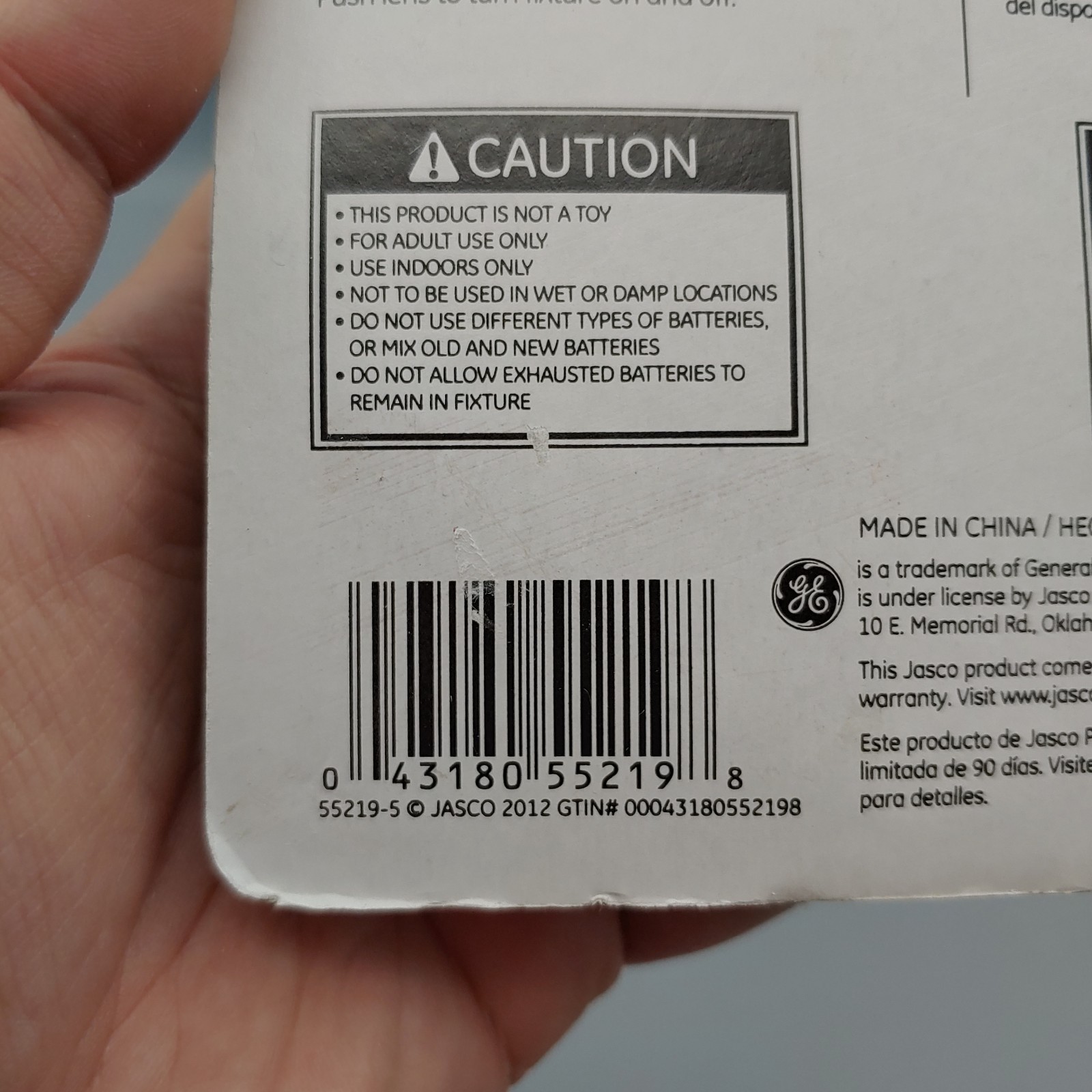 GE Push On/Off LED Mini Touch Utility Light Requires 2 AA Batteries NIB gallery