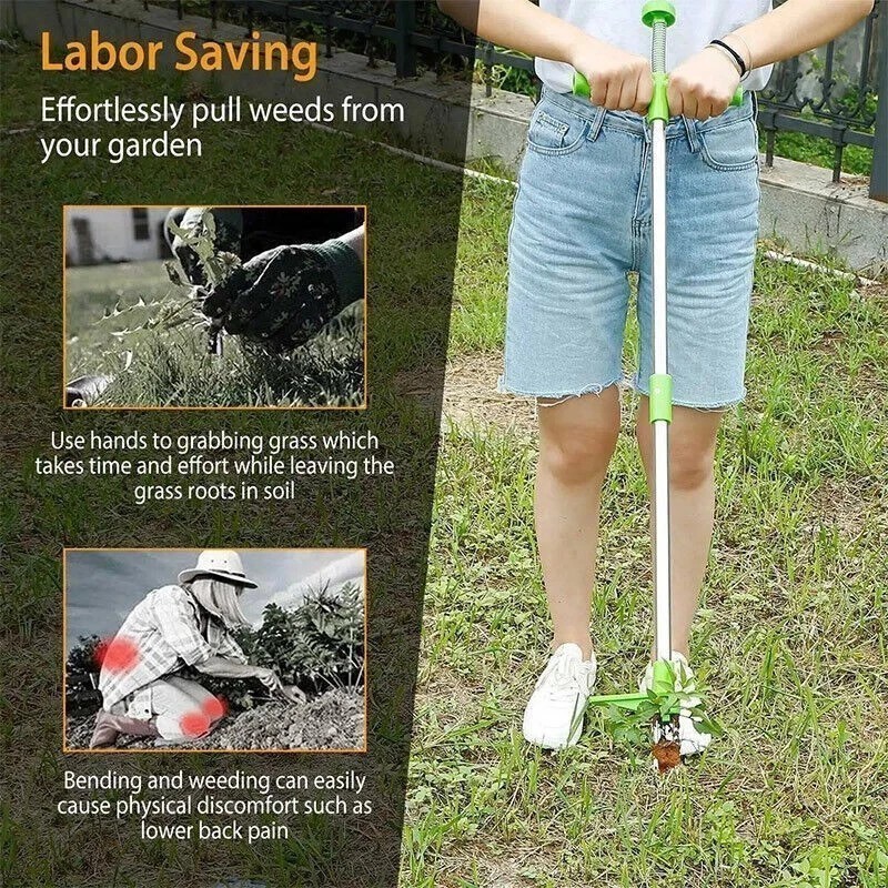 Weeder Puller Stand Up Weed Tools with Handle Garden Outdoor Root Remover Killer gallery