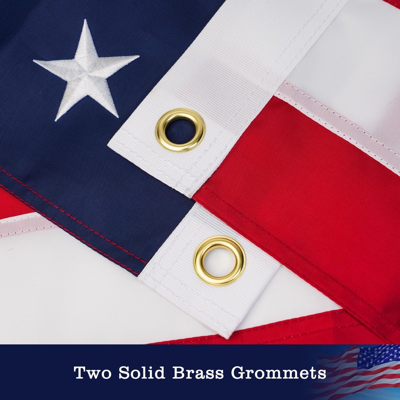 American Flags for Outside 3 x 5ft, Super Tough Spun Polyester American Flag ... gallery